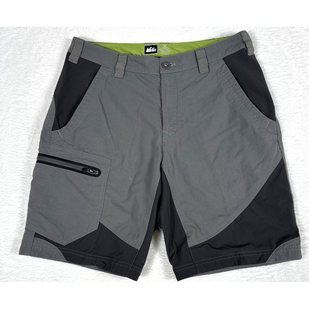 REI Venturi Shorts Nylon Cargo Hiking Outdoor Adventure Mens Gray Size 32